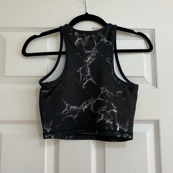 BuffBunny Aurora Crop Top in Black Marble - Picture 3 of 4